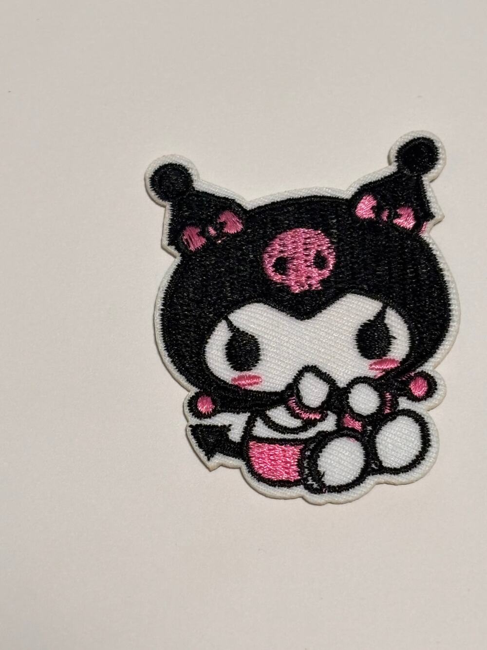 Hello Kitty Sanrio Characters Style Iron Patch Clothing Accessory Kuromi Sitting